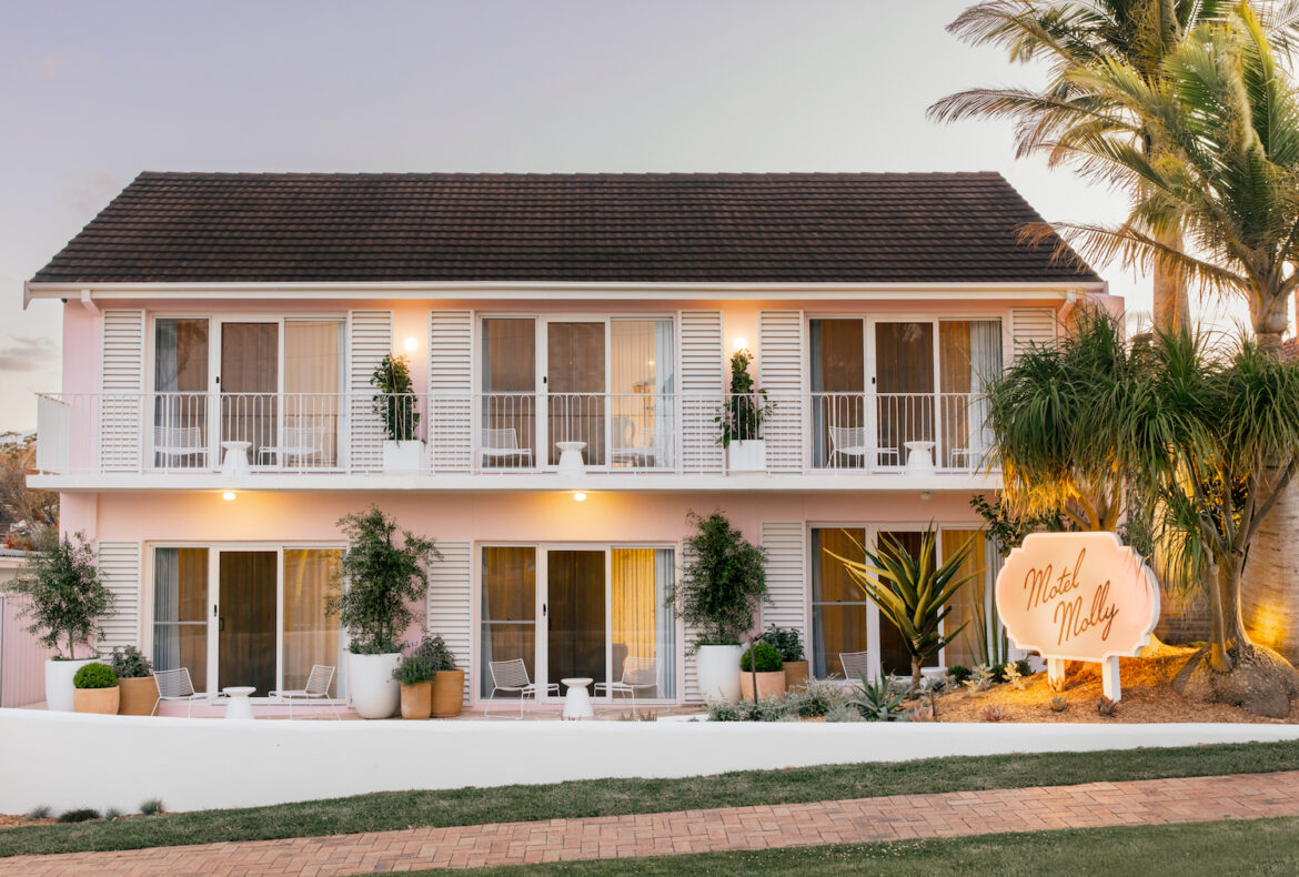 Motel Molly brings Mediterranean-inspired surf-side glamour to the South Coast.